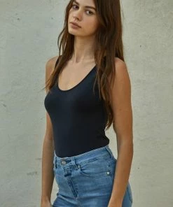 BT Talk Later Reversible Seamless Tank - Black TOPS 8 BT Talk Later Reversible Seamless Tank - Black TOPS