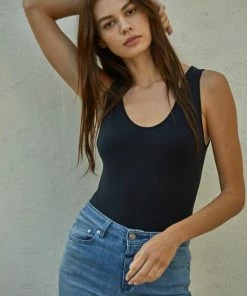 BT Talk Later Reversible Seamless Tank - Black TOPS