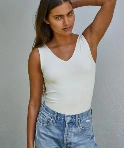 BT TOPS Talk Later Reversible Seamless Tank - Cream 11 BT TOPS Talk Later Reversible Seamless Tank - Cream