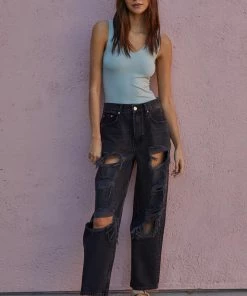 BT TOPS Talk Later Reversible Seamless Tank - Dusty Mint