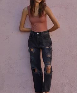 BT TOPS Talk Later Reversible Seamless Tank - Vintage Mocha