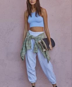 BT TOPS Tammy Ribbed Racerback Brami - Periwinkle