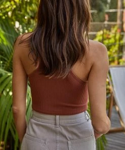 BT TOPS Tammy Ribbed Crop Top - Gingerbread 7 BT TOPS Tammy Ribbed Crop Top - Gingerbread