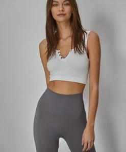 BT Olivia Henley Seamless Crop Tank - White 8 BT Olivia Henley Seamless Crop Tank - White