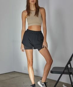 BT Headstart Seamless Textured Crop Top- Desert Sand TOPS