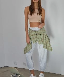 BT TOPS Headstart Seamless Textured Crop Top- Rose