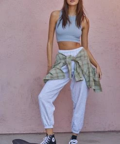 BT Headstart Seamless Textured Crop Top- Sky Blue TOPS 14 BT Headstart Seamless Textured Crop Top- Sky Blue TOPS