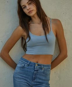 BT SEAMLESS BASICS Weekend Stay Seamless Brami - Sky Blue