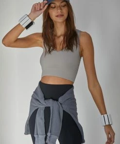 BT Meant To Be Ribbed Seamless Crop Top - Fog
