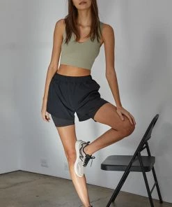 BT TOPS Meant To Be Ribbed Seamless Crop Top - Light Moss 14 BT TOPS Meant To Be Ribbed Seamless Crop Top - Light Moss