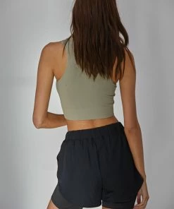 BT TOPS Meant To Be Ribbed Seamless Crop Top - Light Moss 15 BT TOPS Meant To Be Ribbed Seamless Crop Top - Light Moss