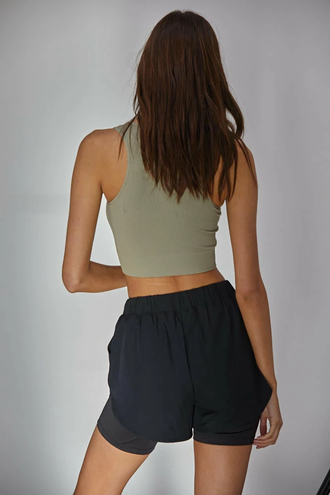 BT TOPS Meant To Be Ribbed Seamless Crop Top - Light Moss 9 BT TOPS Meant To Be Ribbed Seamless Crop Top - Light Moss