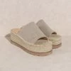 KKE ORIGINALS ACCESSORIES Shilo Platform Espadrille Sandal - Grey