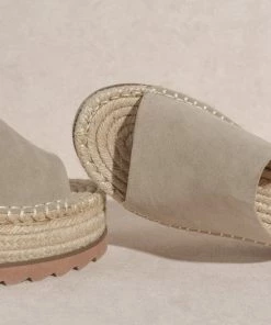 KKE ORIGINALS ACCESSORIES Shilo Platform Espadrille Sandal - Grey