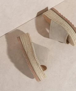 KKE ORIGINALS ACCESSORIES Shilo Platform Espadrille Sandal - Grey