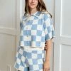 LE LIS MATCHING SETS Jessie Checkered Knit Shorts