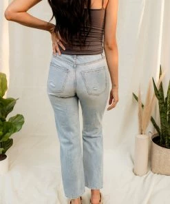 SNEAKPEEK Bailey High Rise Distressed Denim Jeans