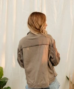 POL Charlie Cotton Pocketed Shacket