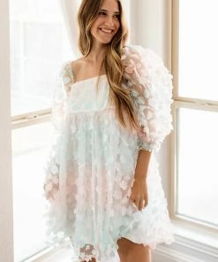 STORIA She's Like Spring Tulle Babydoll Dress - Pastel BEST SELLERS