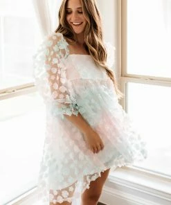 STORIA She's Like Spring Tulle Babydoll Dress - Pastel BEST SELLERS