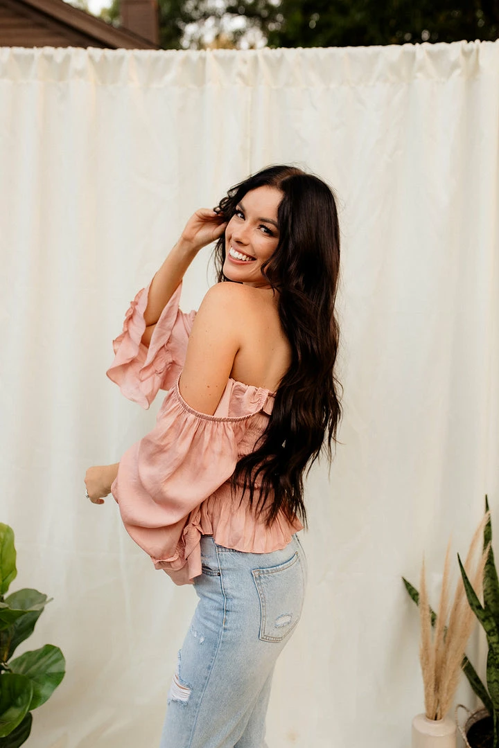 MUSTARD SEED TOPS Brisbane Smocked Ruffle Blouse 6 MUSTARD SEED TOPS Brisbane Smocked Ruffle Blouse