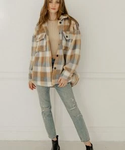 BT Maybrooke Plaid Wool Blend Jacket