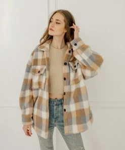 BT Maybrooke Plaid Wool Blend Jacket
