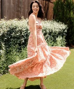 BT Sea La Vie Eyelet Maxi Skirt - Rust