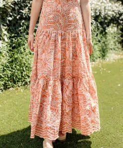 BT Sea La Vie Eyelet Maxi Skirt - Rust