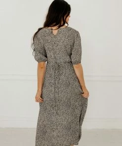BT Carli Leopard Midi Dress BEST SELLERS