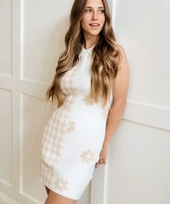 LE LIS DRESSES April Collared Sweater Mini Dress