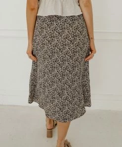 WL RESORT READY True To You Printed Ruffle Midi Skirt