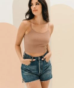 BT Quinny Ribbed Brami - Dark Taupe TOPS