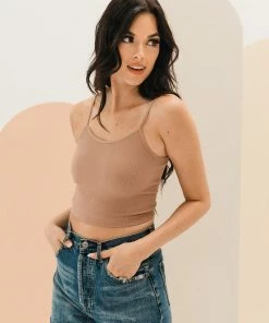 BT Quinny Ribbed Brami - Dark Taupe TOPS 7 BT Quinny Ribbed Brami - Dark Taupe TOPS