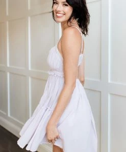 LE LIS BEST SELLERS Gracie Cotton Babydoll Dress - Lavender