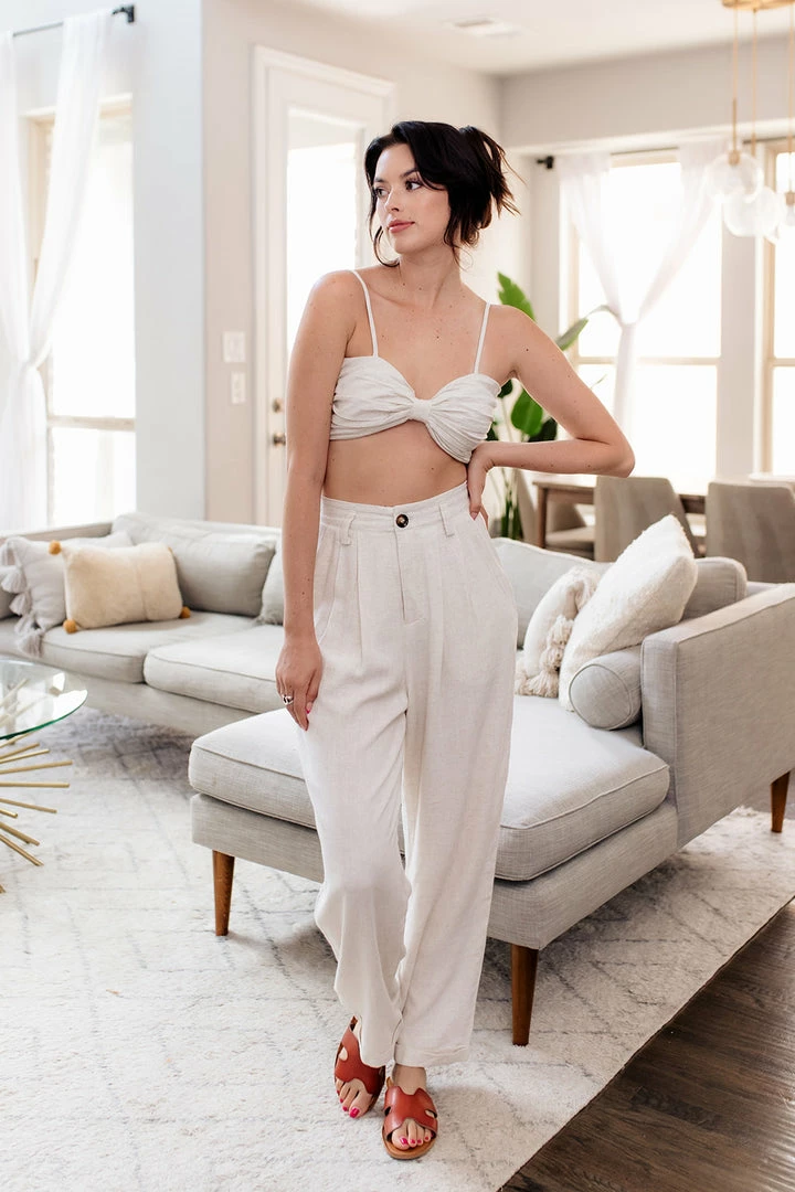 MABLE Veronica Linen Blend Set - Oatmeal 3 MABLE Veronica Linen Blend Set - Oatmeal