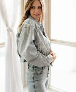 BLUE B MATCHING SETS Rhinestone Cowgirl Denim Jacket 18 BLUE B MATCHING SETS Rhinestone Cowgirl Denim Jacket