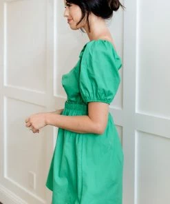 LE LIS DRESSES Everette Twist Cutout Babydoll Dress