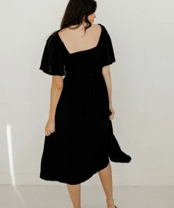 BT Chantel Linen Smocked Pocketed Midi Dress BUMP FRIENDLY 13 BT Chantel Linen Smocked Pocketed Midi Dress BUMP FRIENDLY