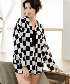 LE LIS MATCHING SETS Johan Checkered Button Down Top 14 LE LIS MATCHING SETS Johan Checkered Button Down Top