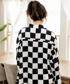 LE LIS MATCHING SETS Johan Checkered Button Down Top 17 LE LIS MATCHING SETS Johan Checkered Button Down Top
