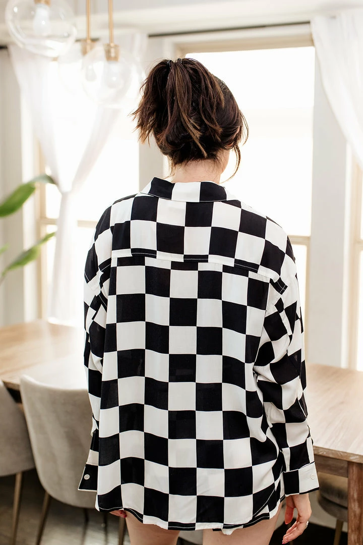 LE LIS MATCHING SETS Johan Checkered Button Down Top 8 LE LIS MATCHING SETS Johan Checkered Button Down Top