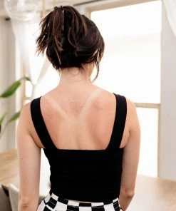 BT Always Lucky Seamless Crop Tank - Black TOPS 9 BT Always Lucky Seamless Crop Tank - Black TOPS