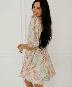 BT Paradiso Puff Sleeve Babydoll Dress