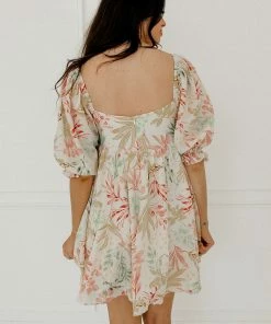 BT Paradiso Puff Sleeve Babydoll Dress