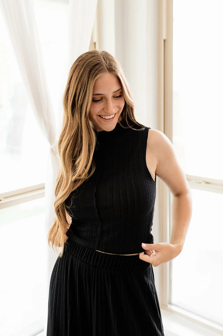 BT MADE IN THE USA Someday Soon Ribbed Tank Top - Black 3 BT MADE IN THE USA Someday Soon Ribbed Tank Top - Black