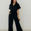 BT ROMPERS + JUMPSUITS Maisel Cotton Button Down Jumpsuit