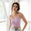 BT Sydney Ribbed Seamless Crop Tank - Lilac TOPS