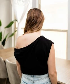 BT Good Times Draped Ribbed Knit Top - Black MADE IN THE USA 14 BT Good Times Draped Ribbed Knit Top - Black MADE IN THE USA