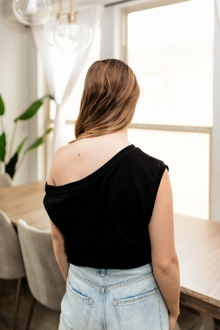 BT Good Times Draped Ribbed Knit Top - Black MADE IN THE USA 7 BT Good Times Draped Ribbed Knit Top - Black MADE IN THE USA